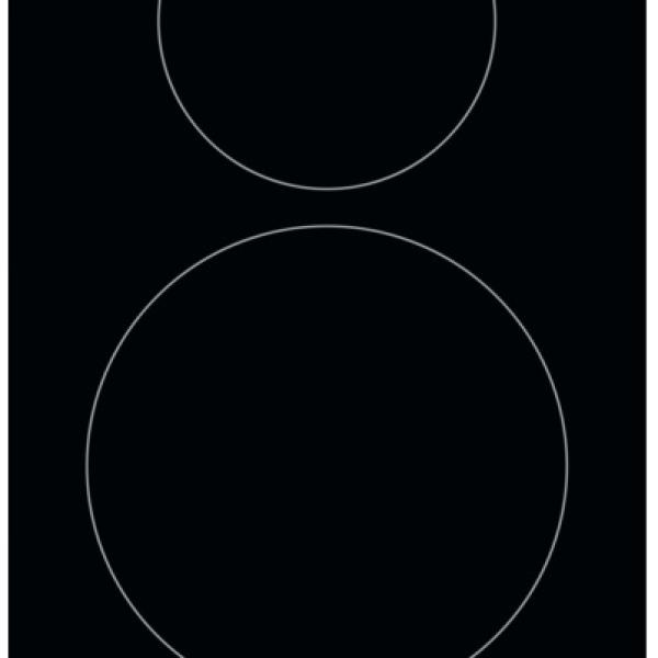Placa de Indução Serie 300 Domino LIT30230C 2 Zonas 3650W (Preto) - ELECTROLUX