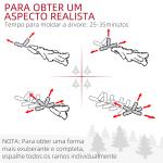 Árvore de Natal Artificial Nevada com 523 Ramos Suporte de Aço Dobrável Decoração para Casa Festas Ø74x180 cm Verde