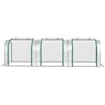 Estufa para Jardim Estufa Pequena para Cultivo de Plantas com 3 Janelas 295x100x80 cm 3 Transparente e Verde