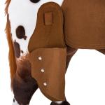 Cavalo de Brinquedo para Crianças acima de 3 Anos com Sons Realistas 85x28x60 cm Marrom