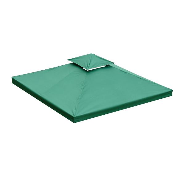 Toldo de Substituição 3x3m para Pérgolas Toldo de Substituição de Pérgolas de Jardim Verde