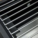 Barbecue a Gás Dobrável com 2 Queimadores Churrasqueira à Gás Portátil com Termómetro para Campismo Piquenique ao Ar Livre Jardim 55x46,5x41cm Preto