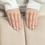 Sofá - cama de 2 Lugares em Linho Sintético com Encosto Ajustável e Braços Desmontáveis 173x75x73 cm Bege