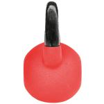 Kettlebell de 10 kg de Ferro Fundido Peso Russo com Revestimento de Neoprene para Treinamento de Força 18x11x20cm Vermelho