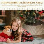 Saia para Árvore de Natal Rústica Entrançada, Cobre - Pé para Festas, Ø68x22 cm, Castanho