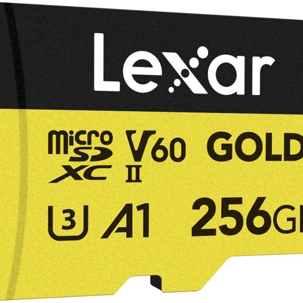 Cartão de Memória Professional Gold 256GB MicroSDXC UHS - II - LEXAR