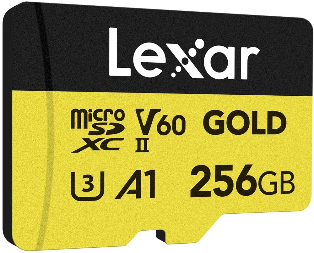 Cartão de Memória Professional Gold 256GB MicroSDXC UHS - II - LEXAR