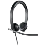 Auscultadores Headset H650e Stereo USB (Preto) - LOGITECH