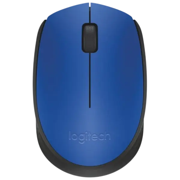 Rato Óptico USB 1000DPI s/ Fios (Preto/Azul) - Logitech M171 RF
