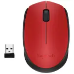 Rato Óptico USB RF s/ Fios 1000DPI (Preto/Vermelho) - Logitech M171
