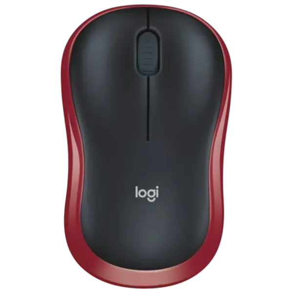 Rato Wireless Ótico M185 1000DPI (Vermelho/Preto) - LOGITECH