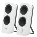 Colunas Logitech Z207 Stereo 2.0 Bluetooth 10W Peak / 5W RMS (Branco) - Recondicionadas