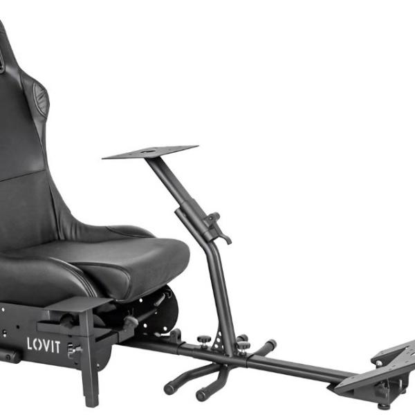 Cockpit Racing Simulator Silverstone (Preto) - LOVIT