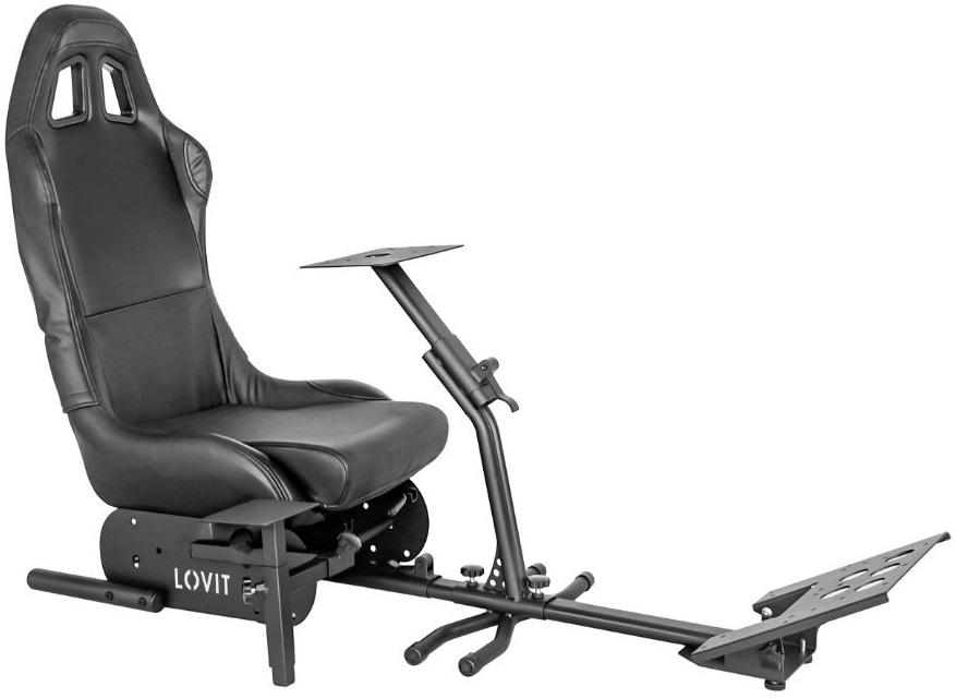 Cockpit Racing Simulator Silverstone (Preto) - LOVIT
