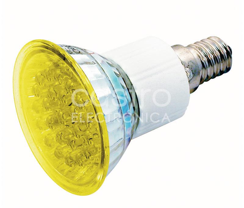 Lampada 24 LEDs 220V E14 1,8W Amarelo