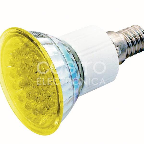 Lampada 24 LEDs 220V E14 1,8W Amarelo