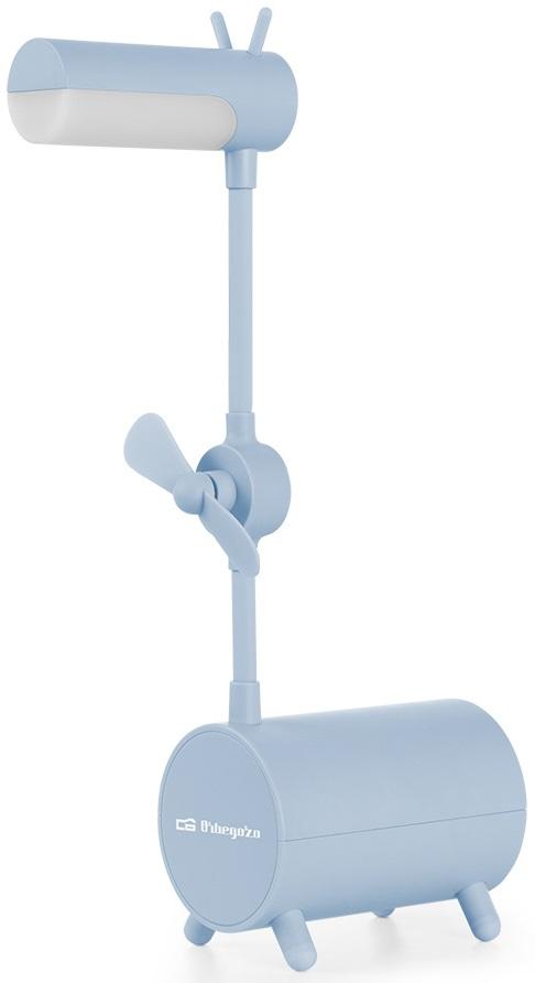 Lâmpada de Mesa de Luz LED c/ Ventilador - ORBEGOZO