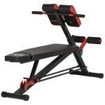Banco de halteres inclinavel com 4 níveis de altura ajustável multifuncional para treinamento completo 64x146x73,5 - 85cm
