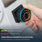 Máquina de Remo Dobrável com Resistência de 8 Níveis Ecrã LCD e 2 Rodas de Transporte 180x48x60 cm Branco