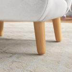 Poltrona para Crianças em Forma de Nuvem com Tato Suave para Crianças de 1,5 - 5 Anos Carga Máxima 40 kg 46x51x55 cm Branco
