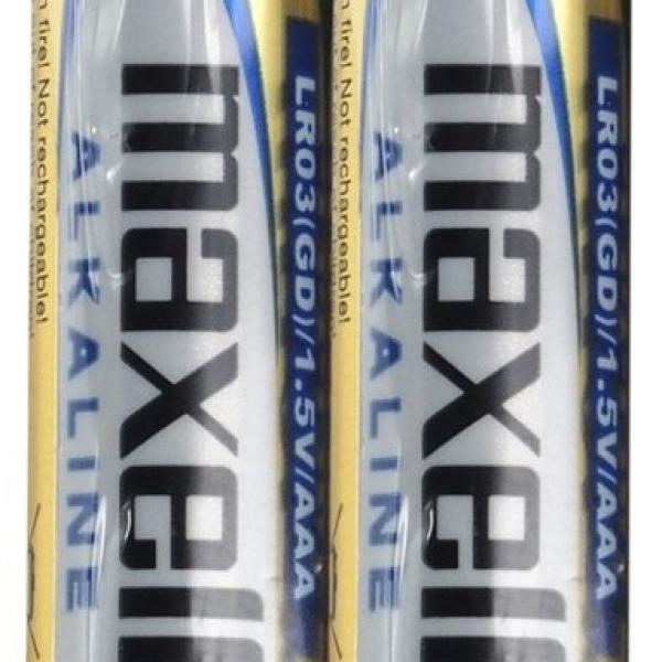 Blister 2 Pilhas 1,5V Alcalinas LR03 AAA - MAXELL