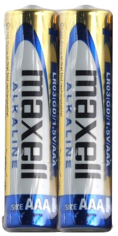 Blister 2 Pilhas 1,5V Alcalinas LR03 AAA - MAXELL
