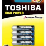 Blister 4x Pilhas Alcalinas 1,5V LR03 AAA - TOSHIBA