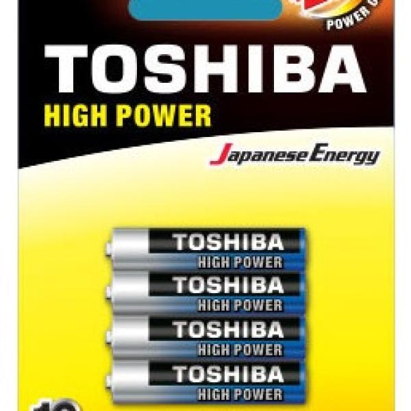 Blister 4x Pilhas Alcalinas 1,5V LR03 AAA - TOSHIBA