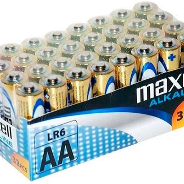 Pack 32x Pilhas Alcalinas 1,5V LR06 AA - MAXELL