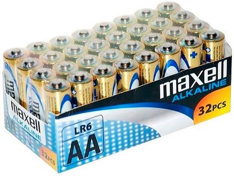 Pack 32x Pilhas Alcalinas 1,5V LR06 AA - MAXELL
