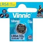 Pilha 1,5V Alcalina LR54/SG10/G10/189/LR1130/V10GA/RW89/LR11/V389/SR1130SW/SR54/V390/LR1131 - VINNIC