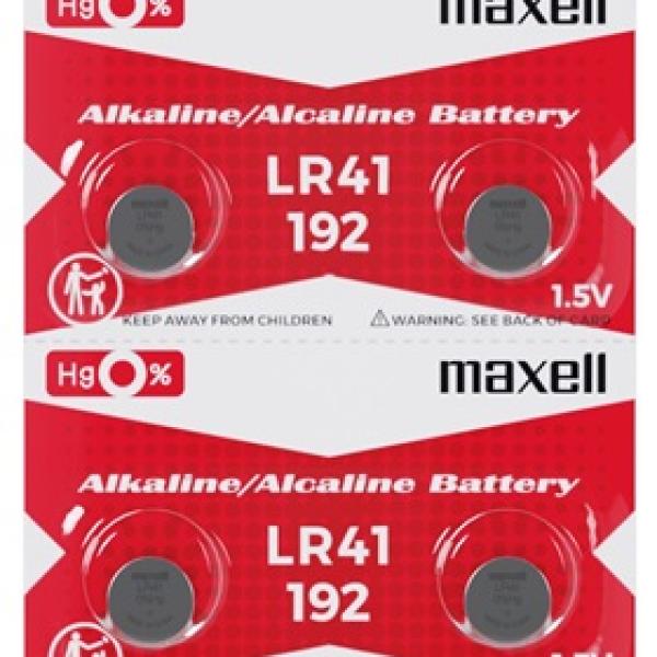 Pilha LR41 Mercúrio 1,5V - MAXELL