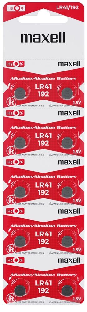 Pilha LR41 Mercúrio 1,5V - MAXELL