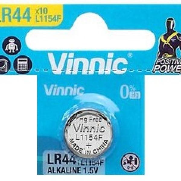Pilha Alcalina 1,5V (G13/AG13/L1154/LR44/157/V13GA/RW82/A76) - VINNIC