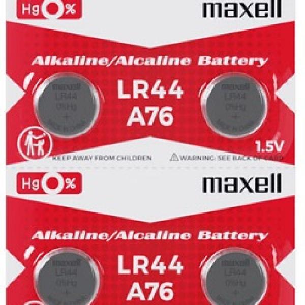 Pilha Alcalina LR44/A76 1.5V AG13 0% - MAXELL