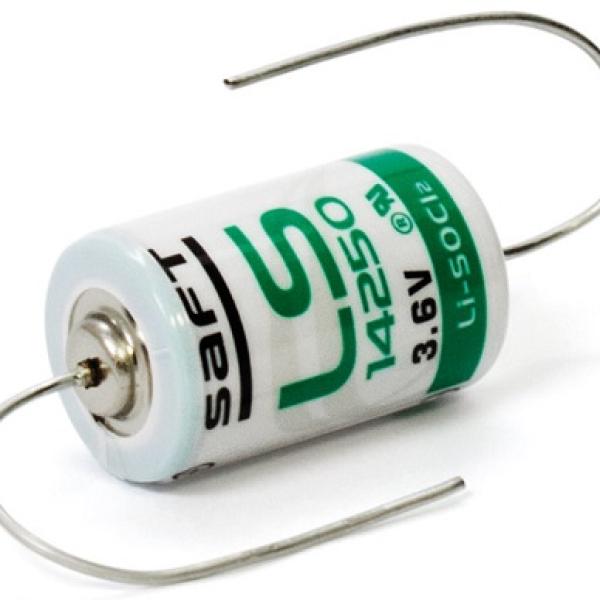 Pilha Litio Li - SOCl2 1/2AA 3,6V 1200mAh c/ Arames - SAFT