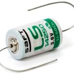 Pilha Litio Li - SOCl2 1/2AA 3,6V 1200mAh c/ Arames - SAFT