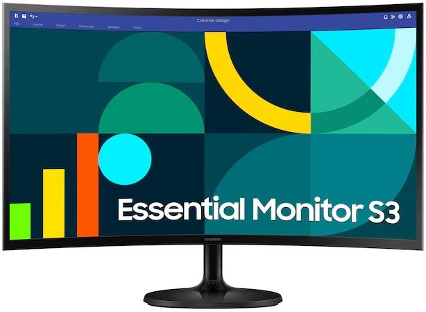 Monitor Curvo 27 S36GD Full HD LCD (Preto) - SAMSUNG