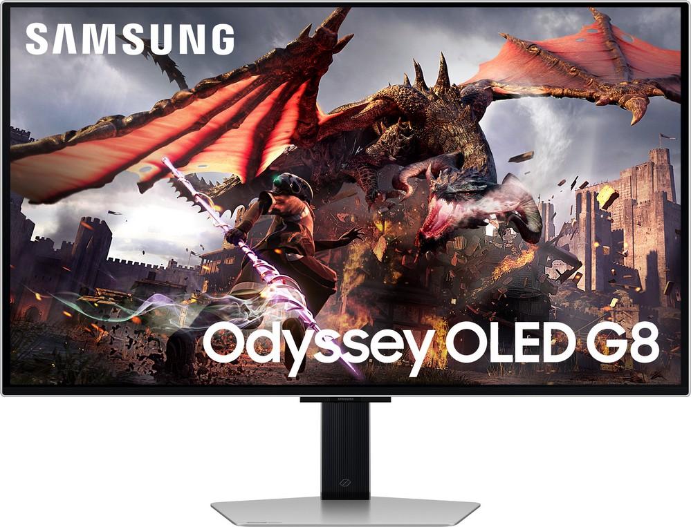 Monitor Gaming Odyssey OLED G8 32 G80SD 4K Ultra HD (Prateado) - SAMSUNG