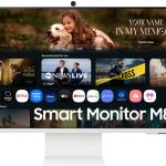 Smart Monitor LCD M8 M80F 32 4K Ultra HD c/ Câmara (Branco) - SAMSUNG