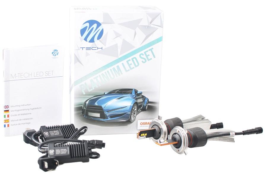 Kit 2x Lampadas Cree LED Platinum H4 6000K 40W 5200Lm (Substitui Xenon) - M - TECH / OSRAM