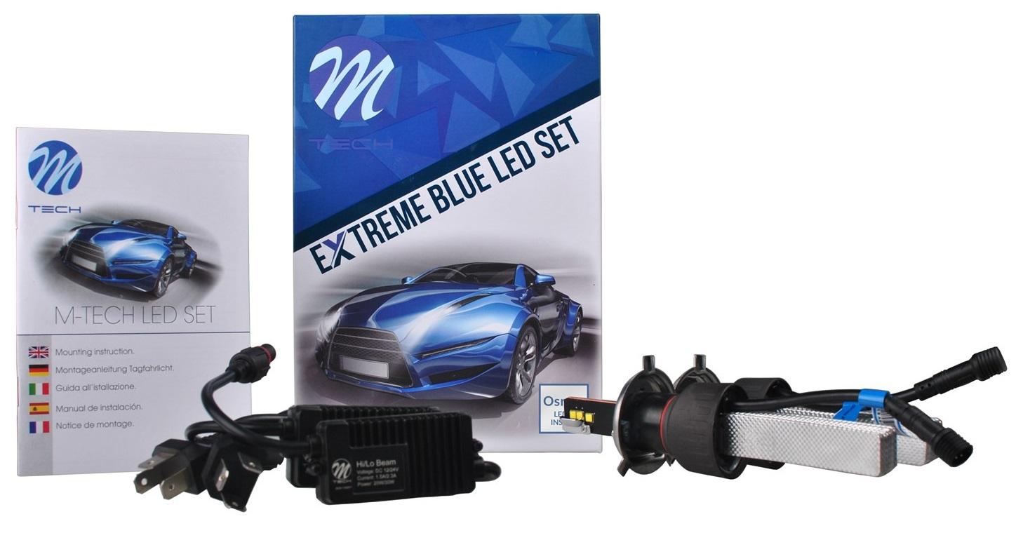 Kit 2x Lampadas LED Extreme H4 6000K 40W 5000Lm