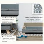 Cama Elevada para Cães Grandes e Médios 100x62x32 cm Revestimento em Chenille com Almofada Lavável Cinza Escuro