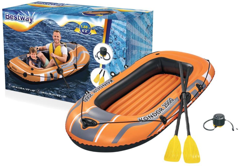 Barco Insuflável Kondor 2000 (188x98cm) - BESTWAY 61062