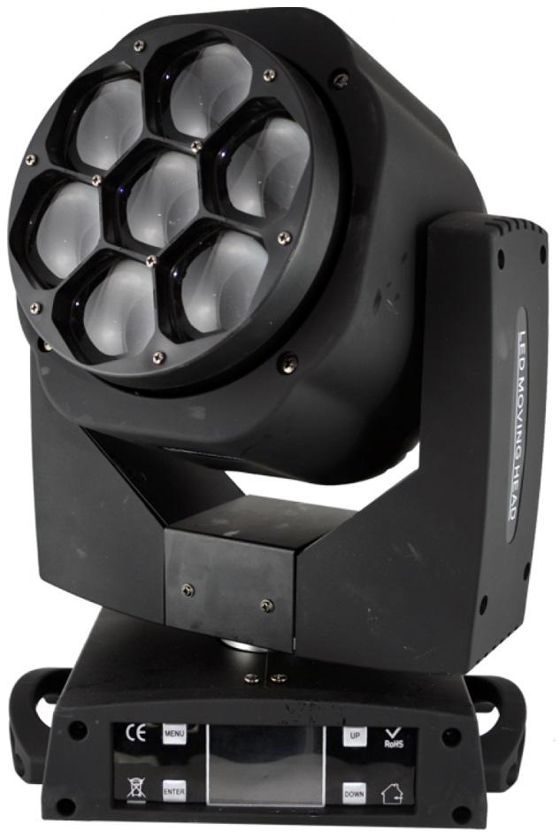 Moving Head BEAM/WASH 105W RGBW DMX - ACOUSTIC CONTROL