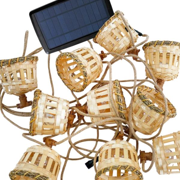 Kit Grinalda Decorativa Solar Aurora 10 Lâmpadas IP44 (8 mts) - NEW GARDEN