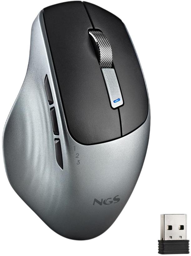 Rato Ótico LUSH - RB RF Wireless 1600DPI (Preto/Cinzento) - NGS