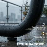 Conjunto de Jardim de 4 Peças Móveis de Exterior com 2 Sofás de 2 Lugares 2 Mesas de Vidro Almofadas Capas Removíveis Cinzento