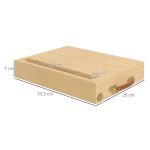 Cavalete de Mesa Ajustável Caixa Cavalete de Madeira de Faia com Gaveta de Armazenamento e Dobrável 33,5x26x26 cm Madeira