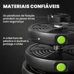 Kit de Halteres 30 kg 2 em 1 Jogo de Pesos com Barra de Pesos Pega Antiderrapante para Treino de Força Preto e Verde